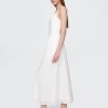 Rochie maxi mixtă din jerseu compact Rochie maxi mixtă din jerseu compact