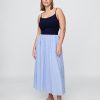 Rochie maxi mixtă din jerseu compact Rochie maxi mixtă din jerseu compact