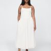 Rochie maxi mixtă din jerseu compact Rochie maxi mixtă din jerseu compact