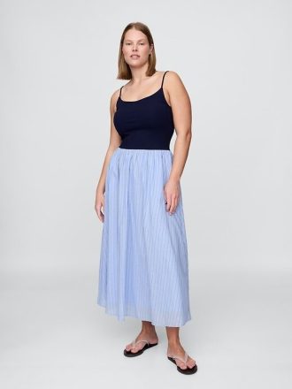 Rochie maxi mixtă din jerseu compact