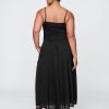 Rochie maxi mixtă din jerseu compact Rochie maxi mixtă din jerseu compact