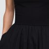 Rochie maxi mixtă din jerseu compact Rochie maxi mixtă din jerseu compact