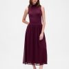 Rochie Maxi Modern Mockneck Mixed Media Rochie Maxi Modern Mockneck Mixed Media