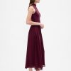 Rochie Maxi Modern Mockneck Mixed Media Rochie Maxi Modern Mockneck Mixed Media