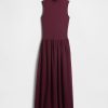 Rochie Maxi Modern Mockneck Mixed Media Rochie Maxi Modern Mockneck Mixed Media