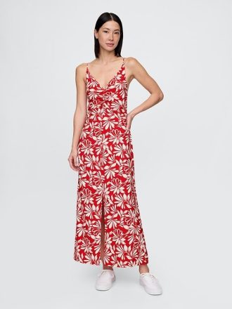Rochie Maxi Slip Tie-Back