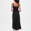 Rochie Maxi UltraSoft Denim cu fermoar în față