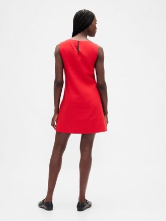 Rochie mișcată mini din amestec de in Rochie mișcată mini din amestec de in