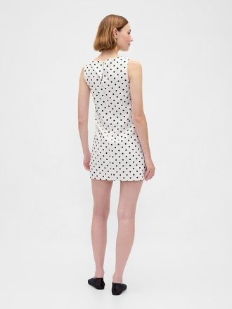 Rochie mișcată mini din amestec de in Rochie mișcată mini din amestec de in
