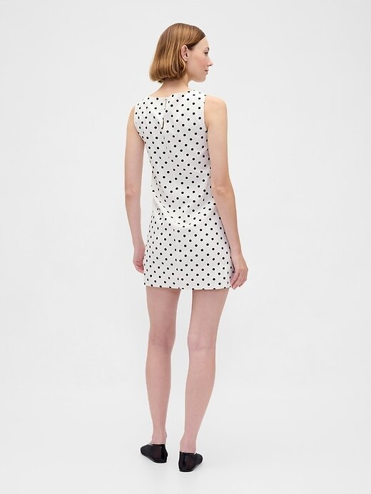 Rochie mișcată mini din amestec de in Rochie mișcată mini din amestec de in