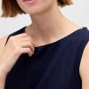 Rochie mișcată mini din amestec de in