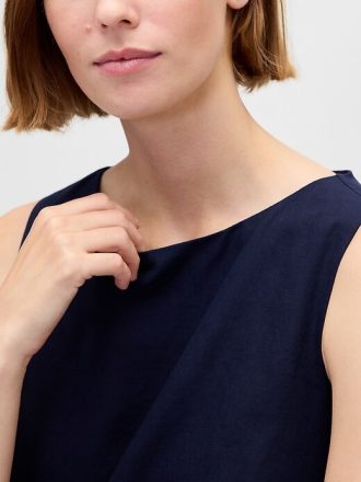 Rochie mișcată mini din amestec de in Rochie mișcată mini din amestec de in