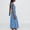 Rochie midi asimetrică din denim Rochie midi asimetrică din denim
