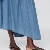 Rochie midi asimetrică din denim Rochie midi asimetrică din denim
