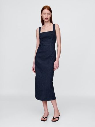 Rochie midi bodycon din denim