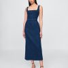 Rochie midi bodycon din denim Rochie midi bodycon din denim