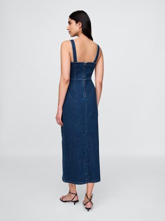 Rochie midi bodycon din denim