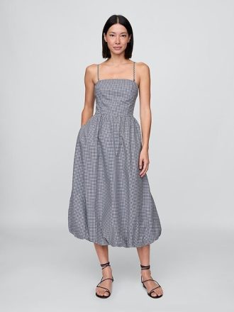 Rochie midi Bubble din popelin