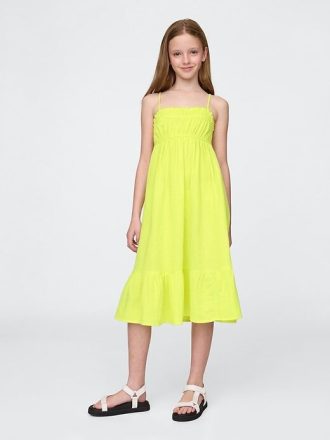 Rochie midi Crinkle Gauze pentru copii Rochie midi Crinkle Gauze pentru copii