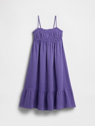 Rochie midi Crinkle Gauze pentru copii Rochie midi Crinkle Gauze pentru copii