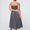 Rochie midi cu bretele cu cravată Rochie midi cu bretele cu cravată
