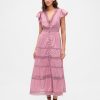 Rochie midi cu dantelă Rochie midi cu dantelă