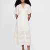 Rochie midi cu dantelă Rochie midi cu dantelă