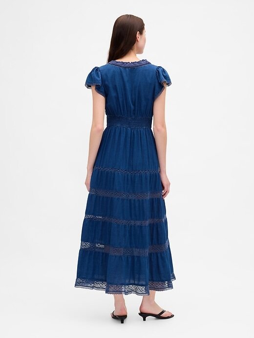 Rochie midi cu dantelă Rochie midi cu dantelă
