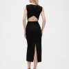 Rochie midi cu decupaj din jerse GapStudio Rochie midi cu decupaj din jerse GapStudio