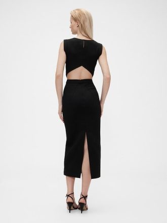 Rochie midi cu decupaj din jerse GapStudio