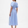 Rochie midi cu maneci bufante Rochie midi cu maneci bufante