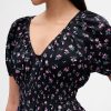 Rochie midi cu maneci bufante Rochie midi cu maneci bufante