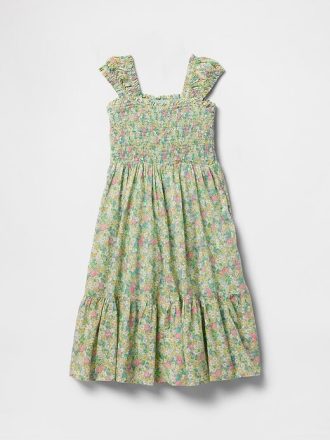 Rochie midi cu mânecă șapcă pentru copii