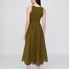 Rochie midi cu tiv batista mixte Rochie midi cu tiv batista mixte