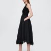 Rochie midi cu tiv batista mixte Rochie midi cu tiv batista mixte