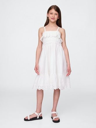 Rochie midi cu volane smocked pentru copii Rochie midi cu volane smocked pentru copii