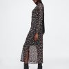 Rochie midi din plasă Rochie midi din plasă