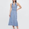 Rochie midi Icon Denim Halter
