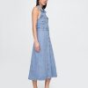 Rochie midi Icon Denim Halter