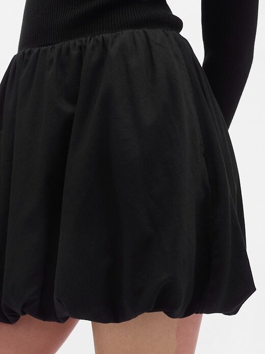 Rochie mini Bubble cu materiale mixte Rochie mini Bubble cu materiale mixte