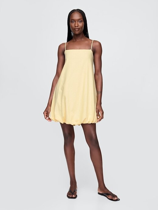 Rochie mini Bubble din amestec de in Rochie mini Bubble din amestec de in
