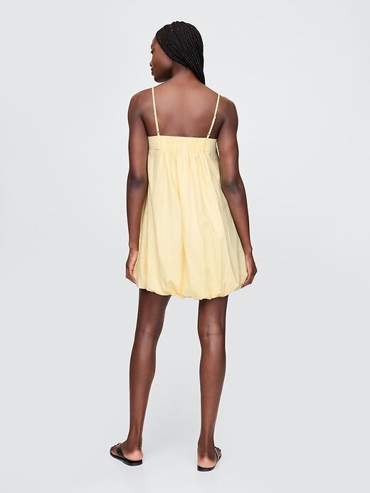 Rochie mini Bubble din amestec de in Rochie mini Bubble din amestec de in