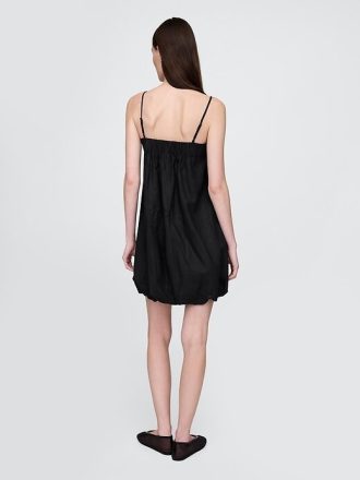 Rochie mini Bubble din amestec de in