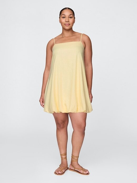 Rochie mini Bubble din amestec de in Rochie mini Bubble din amestec de in