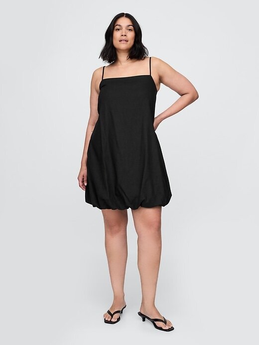 Rochie mini Bubble din amestec de in Rochie mini Bubble din amestec de in