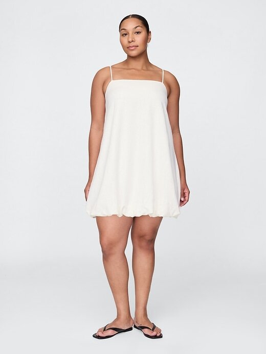 Rochie mini Bubble din amestec de in Rochie mini Bubble din amestec de in
