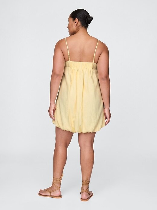 Rochie mini Bubble din amestec de in Rochie mini Bubble din amestec de in