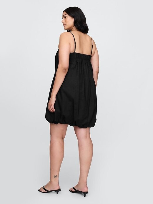 Rochie mini Bubble din amestec de in Rochie mini Bubble din amestec de in