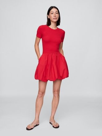 Rochie mini Bubble modernă mixtă