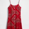 Rochie mini cu cravată la spate din amestec de in